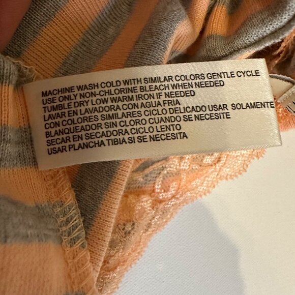 2 Vintage Y2K Carolyn Taylor Striped Lace-Accent Tank Tops Camisole Undershirt L - Picture 5 of 8